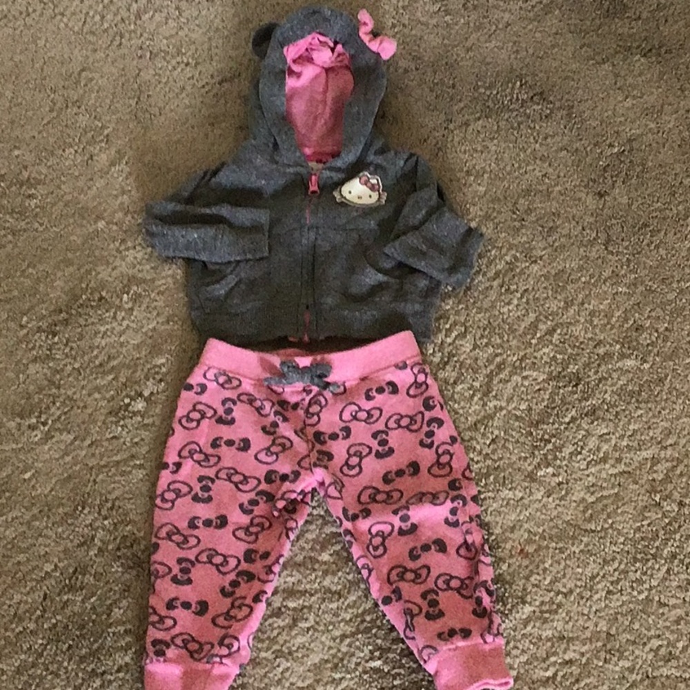 Infant Girls’ Hello Kitty Hoodie w Matching Pants